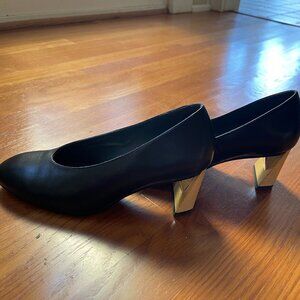 United Nude black leather heels